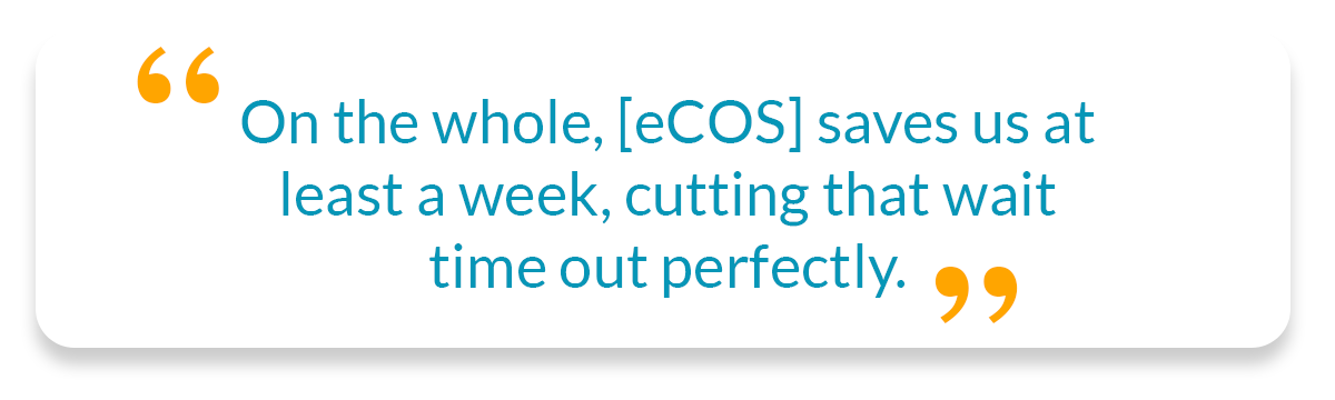 Oliver and co case study quote about ecos