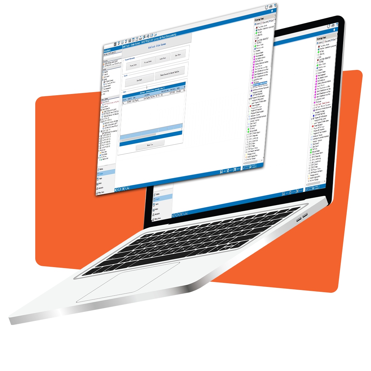 Access legal case management mock up