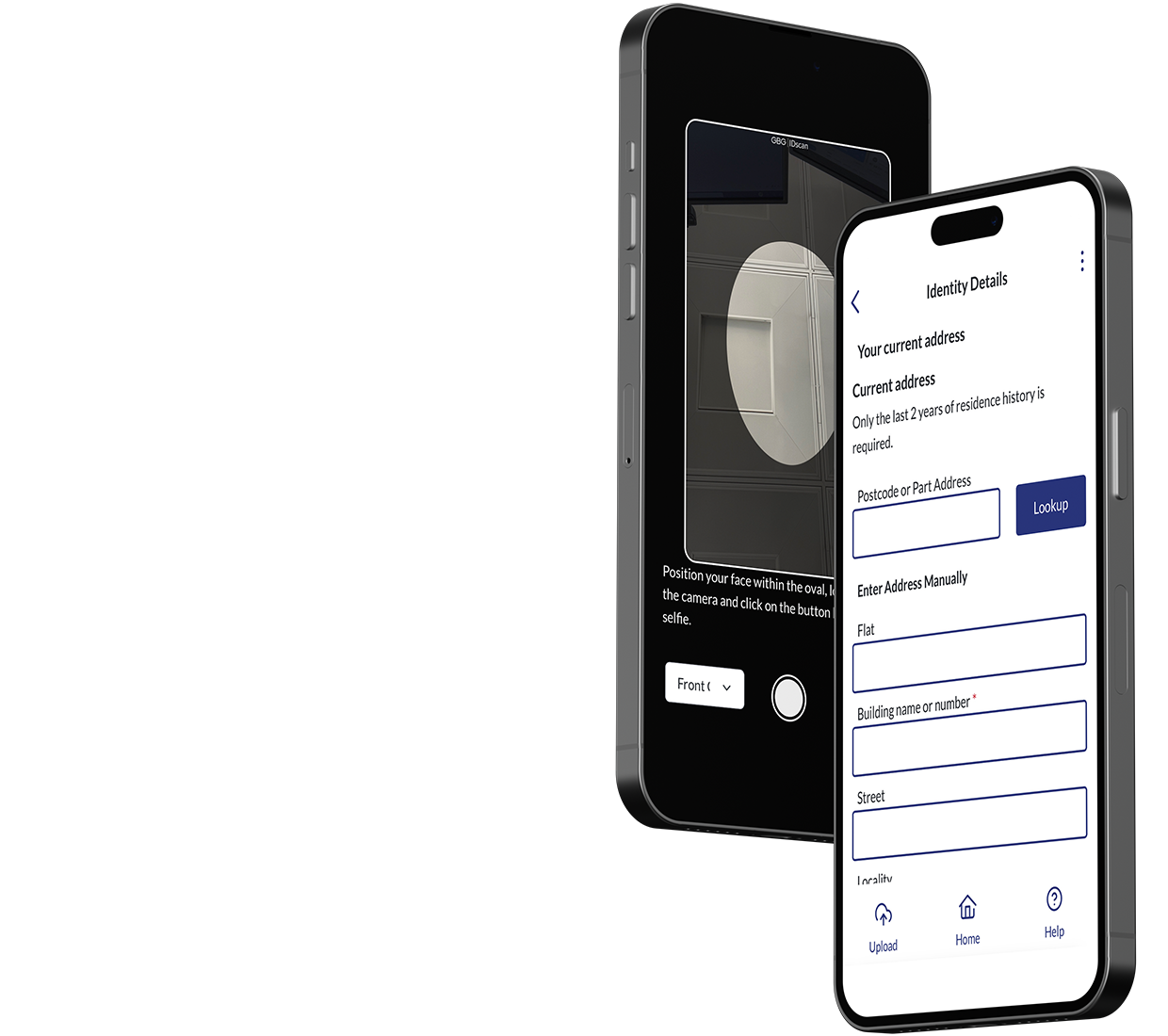 verification of identity mobile mock up